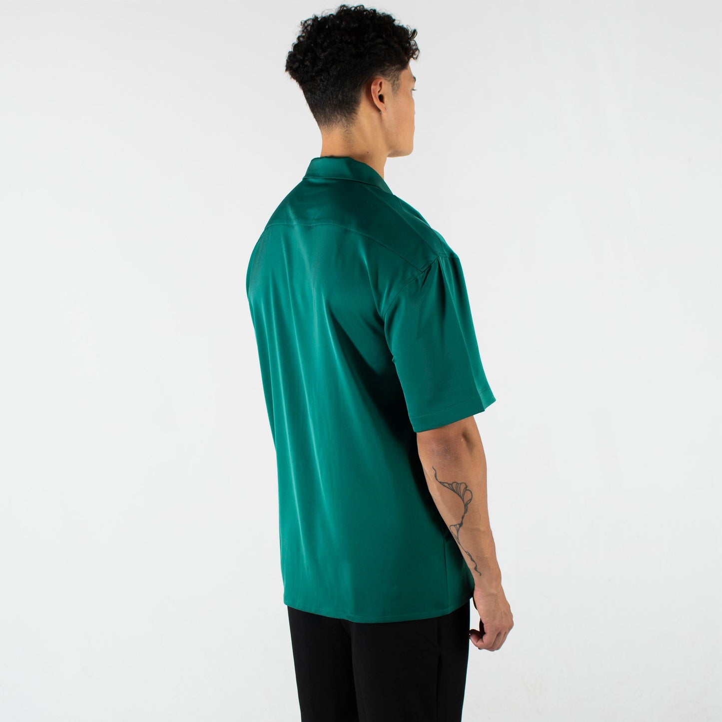 Blank Satin Relaxed Fit Shirt