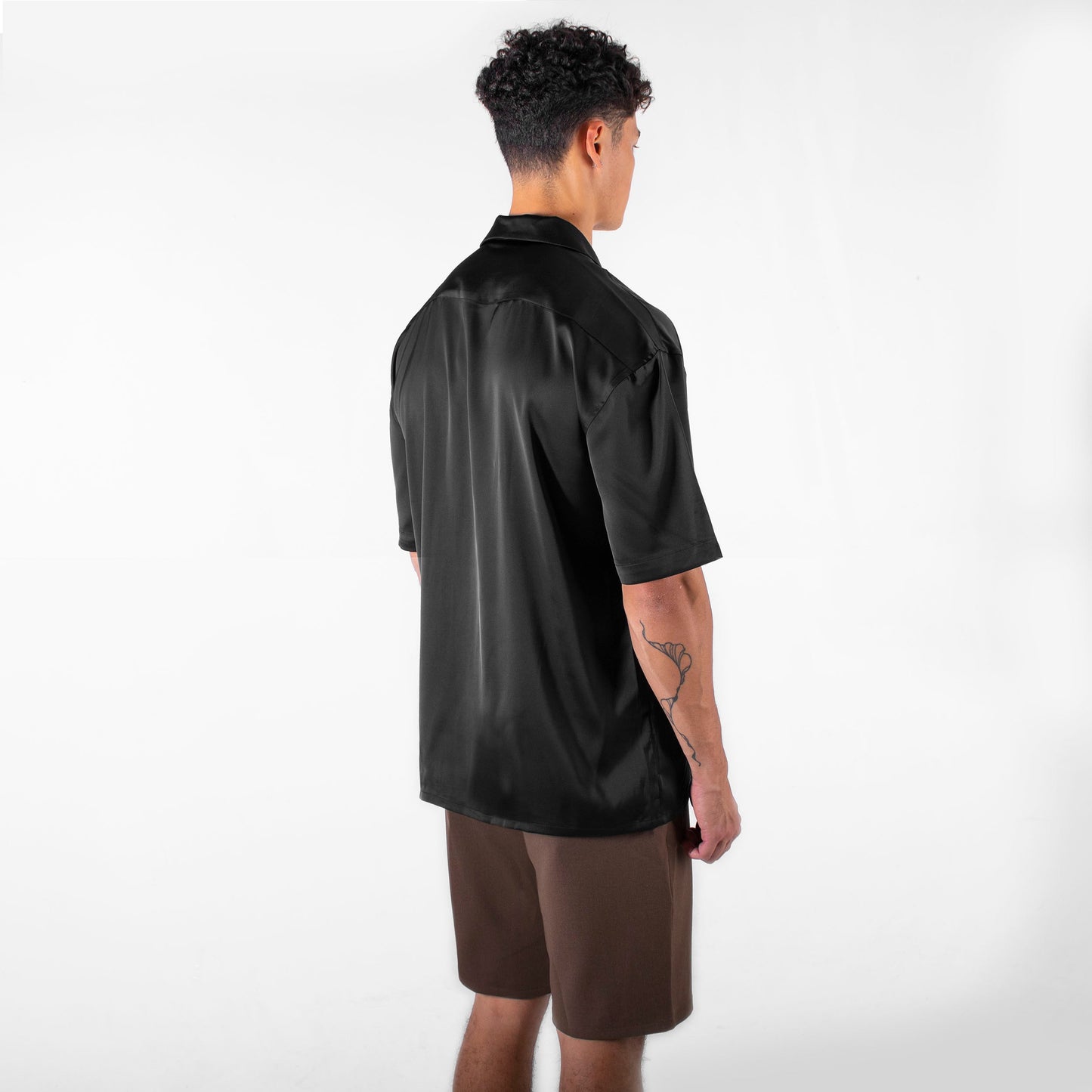 Blank Satin Relaxed Fit Shirt